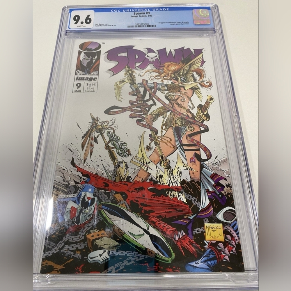 Spawn #9 (3/93) Image Comics 1st Medieval Spawn & Angela Graded CGC 9.6 WHITE - Picture 2 of 6